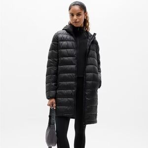 (NWT) Athleta Aire Puffer Parka - Black - Sz. M